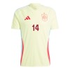 Maillot de Supporter Espagne Aymeric Laporte 14 Extérieur Euro 2024 Pour Homme